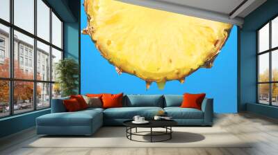 juicy pineapple slice Wall mural