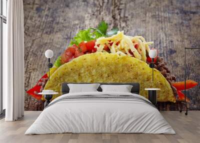 Mexican food Tacos Wall mural