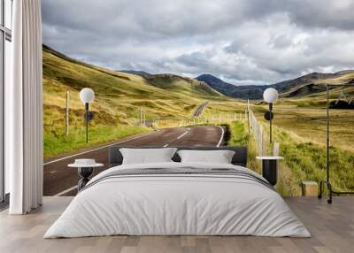 Road in Scotland Wall mural