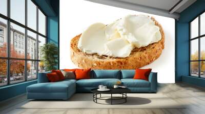 toasted bread with cream cheese Wall mural