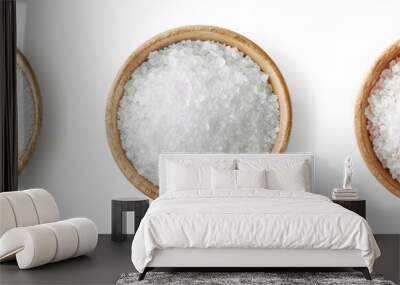 wooden bowl of salt Wall mural