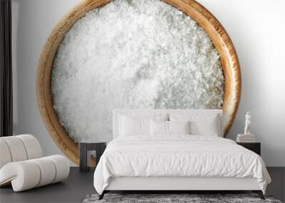 wooden bowl of salt Wall mural