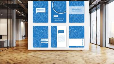 Set of corporate identity templates Wall mural