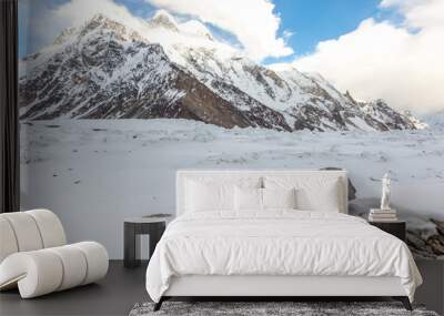 K2 mountain peak, second highest mountain in the world, K2 trek, Pakistan, Asia Wall mural