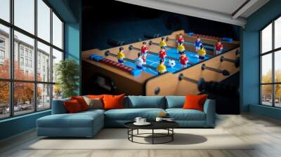 Table football game made of wood and plastic Wall mural