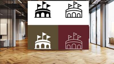 Arena Icon Set Wall mural