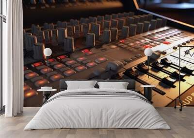 audio mixing console Wall mural