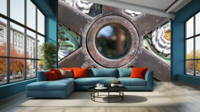 Circle Cog Wall mural