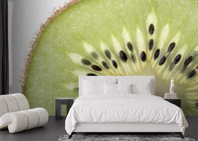 Section of a Kiwi Fruit slice Wall mural