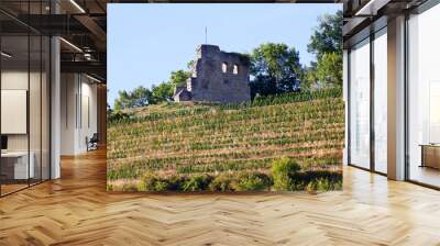 The Ruin of Lichteneck Castle in Ingelfingen, Hohenlohe, Baden-Württemberg, Germany Wall mural