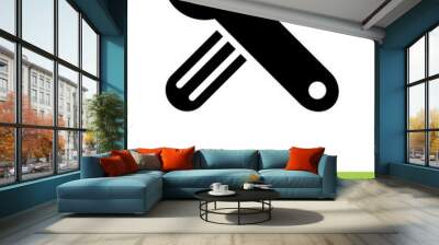 Tools Crossed Icon - Illustration Wall mural