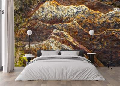 FONDO ABSTRACTO DE PIEDRA DE COLORES DIFERENTES Wall mural