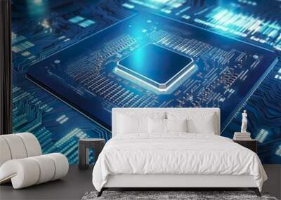 electronic circuit board Wall mural