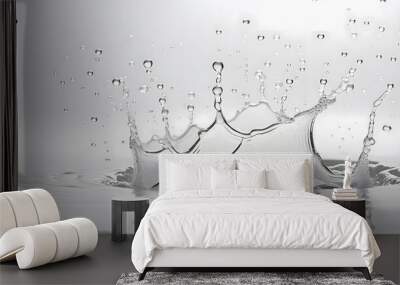 A splash of water with many droplets in the air Wall mural