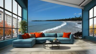 beach and sea Wall mural