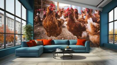 chicken Wall mural