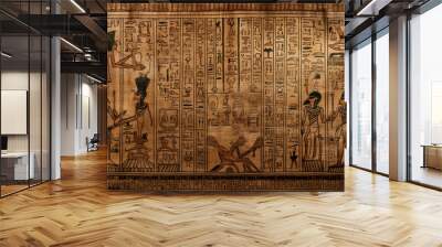 Egyptian Papyrus generated by AI Wall mural