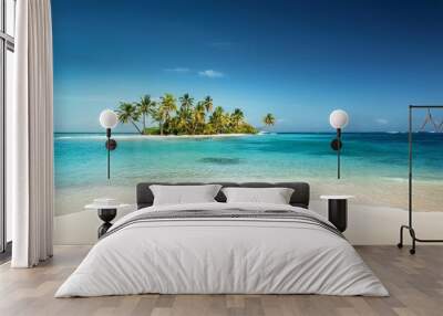 perfect tropical beach landscape vacation holidays background Wall mural