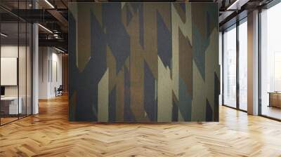 Military camouflage pattern, fabric background Wall mural