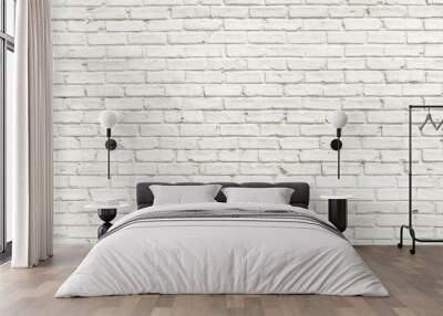 white brick wall background Wall mural