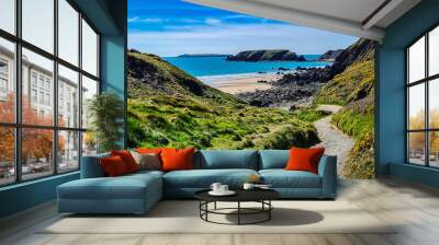 Marloes Sands, Pembrokeshire, Wales, United Kingdom Wall mural