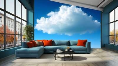 blue sky and clouds Wall mural