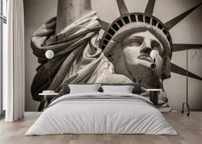 The iconic Statue of Liberty in New York city, USA. Wall mural