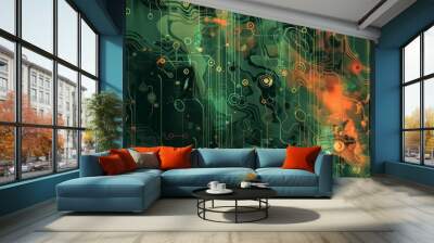 abstract dynamic space background Wall mural