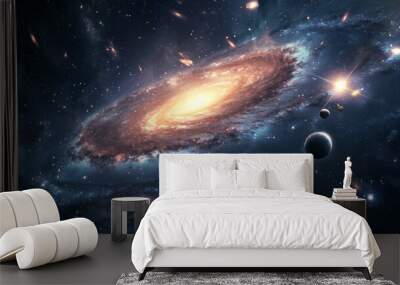 amazing spiral galaxy in our universe Wall mural