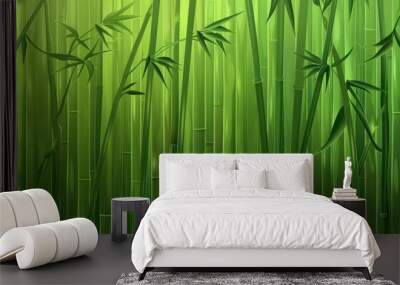 bamboo background Wall mural