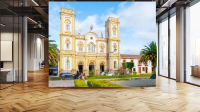 Colombia Sogamoso  Saint Martin of Tours cathedral panoramic view Wall mural