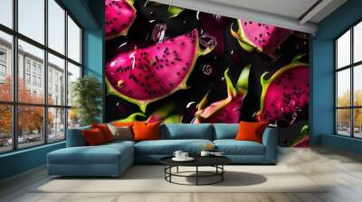 dragon fruit full background Wall mural