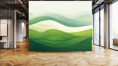 green gradient eco friendly sustainable organic pattern green and white ui ux Wall mural