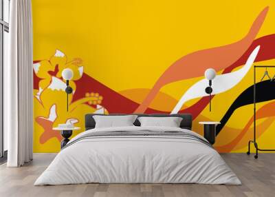 tropic background Wall mural