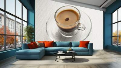 tazza di caffe' con chicco Wall mural