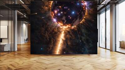 planet and sun Wall mural