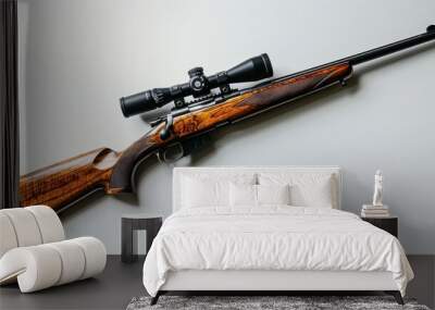 sniper rifle on white background in high resolution and high quality. concept weapon,rifle Wall mural