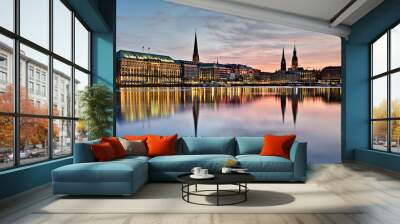 Alster in Hamburg Wall mural