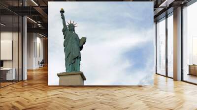 the small statue of liberty in Paris Wall mural