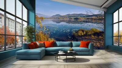 Revine lake in veneto, Italy Wall mural