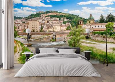 Scenic view of the Old Town in Cosenza, Italy Wall mural