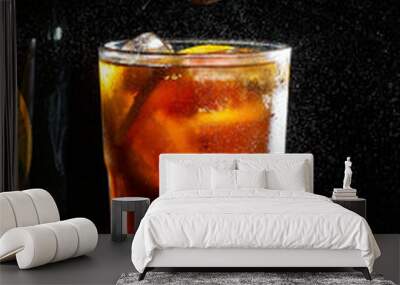 glass of cola Wall mural