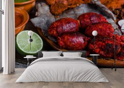 mexican chorizo traditional from oaxaca mexico Wall mural