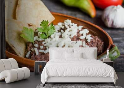 Mexican refried beans in Mexico Wall mural