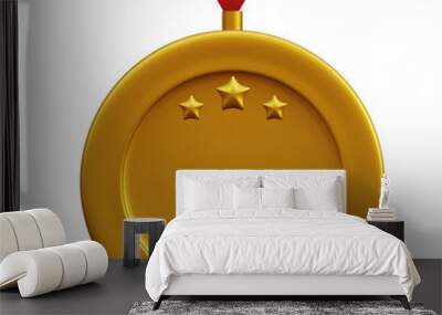 3d gold medal icon Wall mural