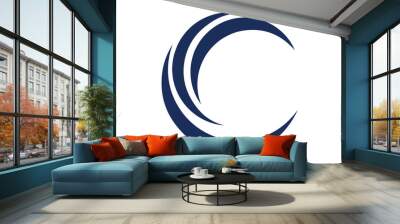 C logo shape letter moon Wall mural