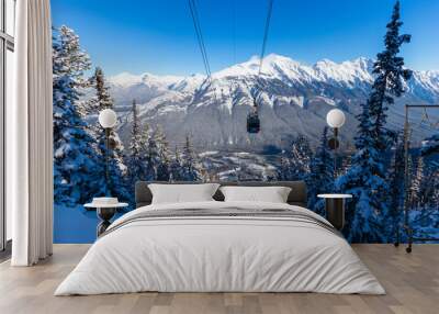 The Banff Sightseeing Gondola is located just 5 minutes from the Town of Banff, on the shoulder of Sulphur Mountain, in the heart of the Canadian Rockies Wall mural