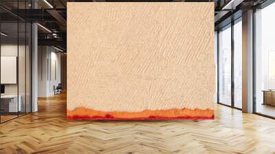 abstract paper landscape in pastel earth tones tones - collection of handmade art papers Wall mural