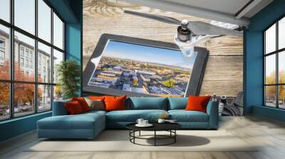 drone aerial photography concept Wall mural