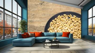 pine nuts on a plate Wall mural